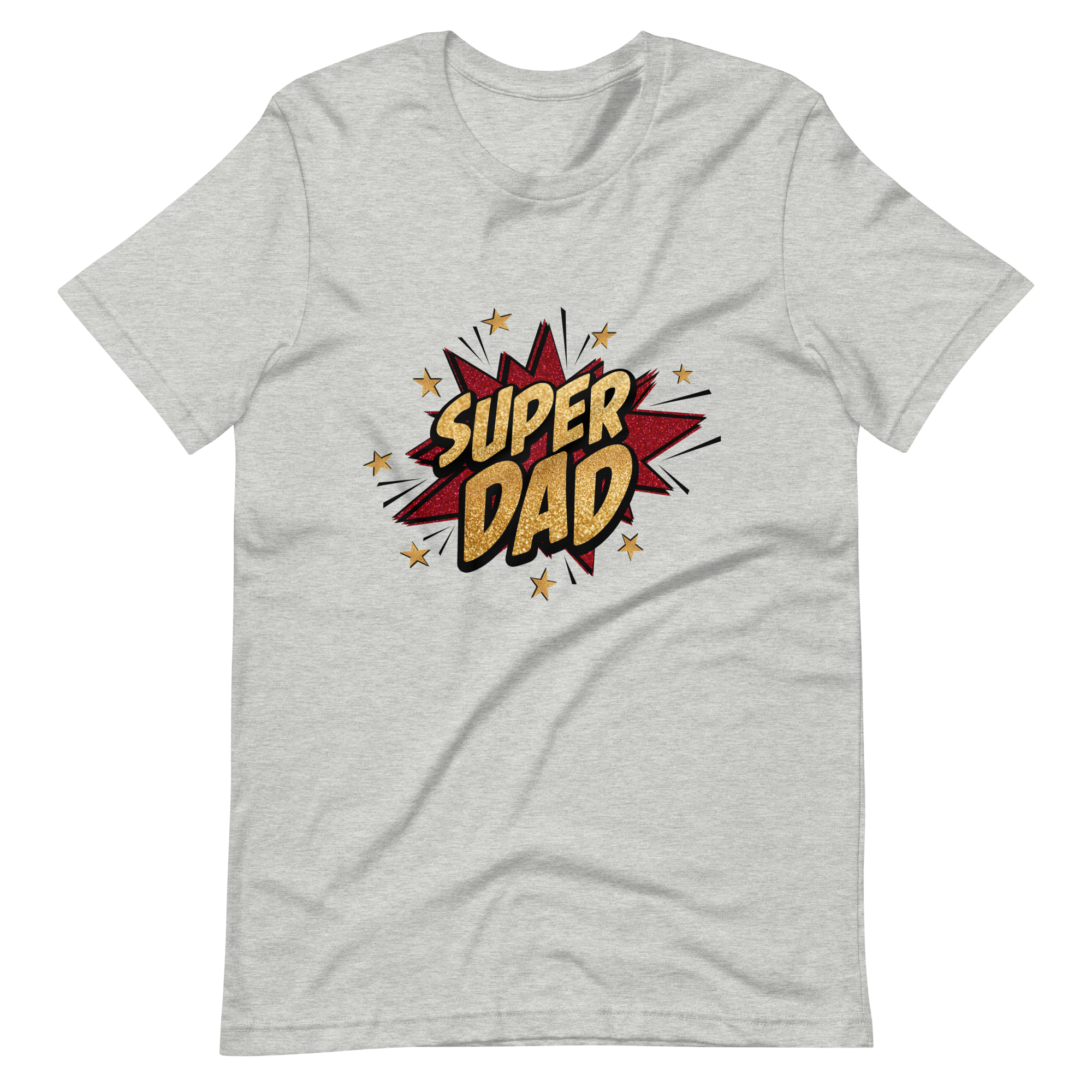 Super Dad Glitter Leopard Star Unisex t-shirt