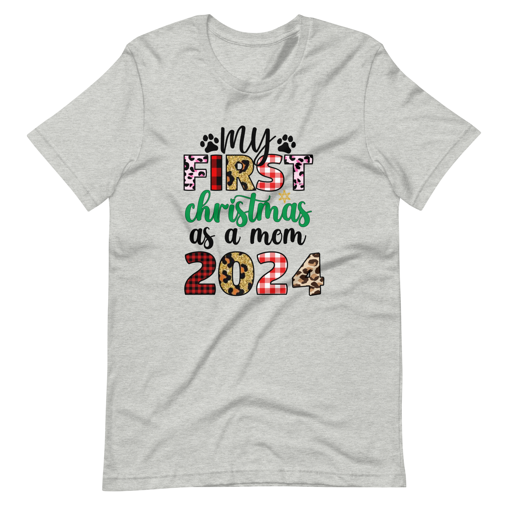 My First Christmas As A mom 2024 Unisex t-shirt