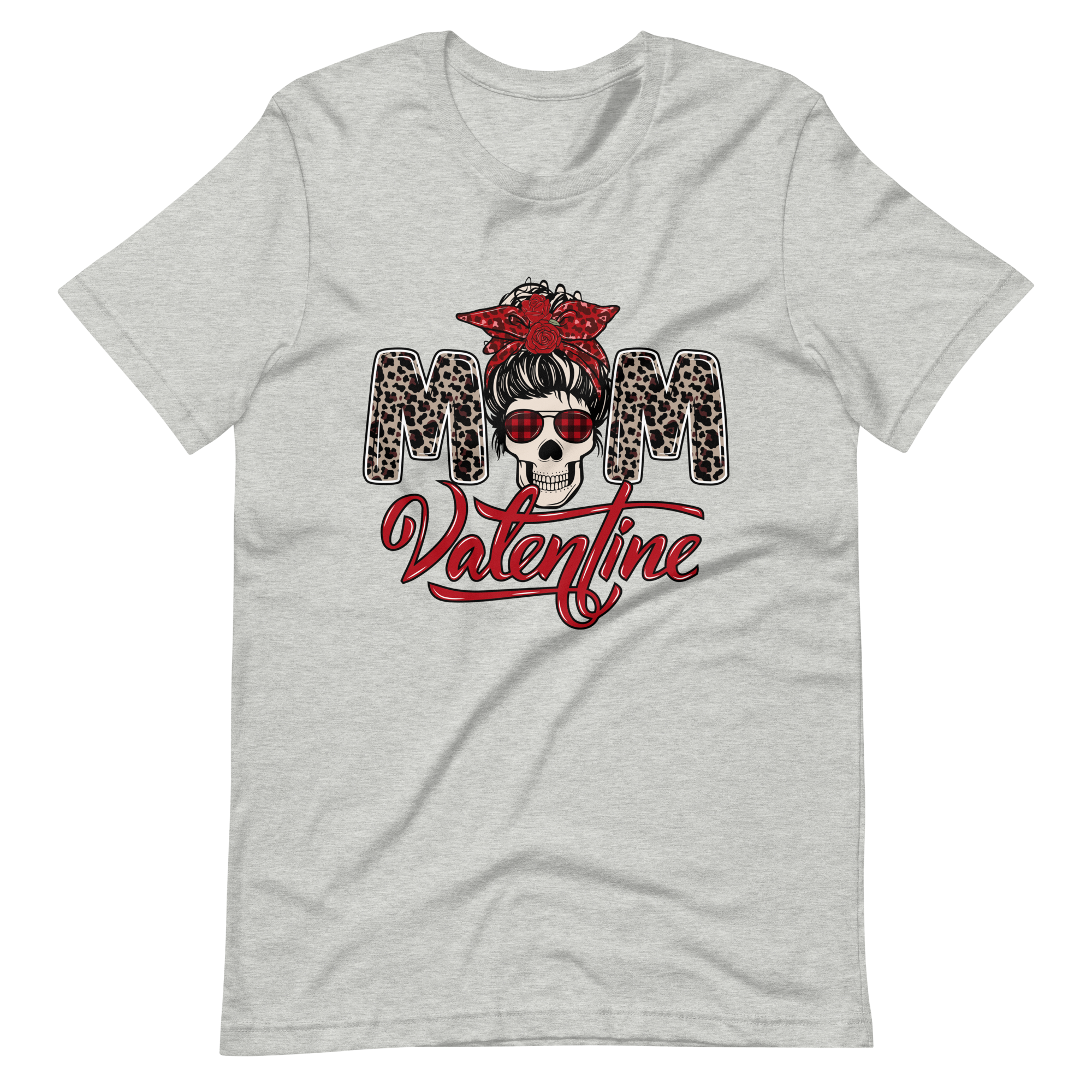 Skull Mom Valentine Unisex t-shirt