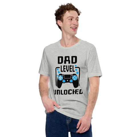 Dad Level Unlocked Unisex t-shirt