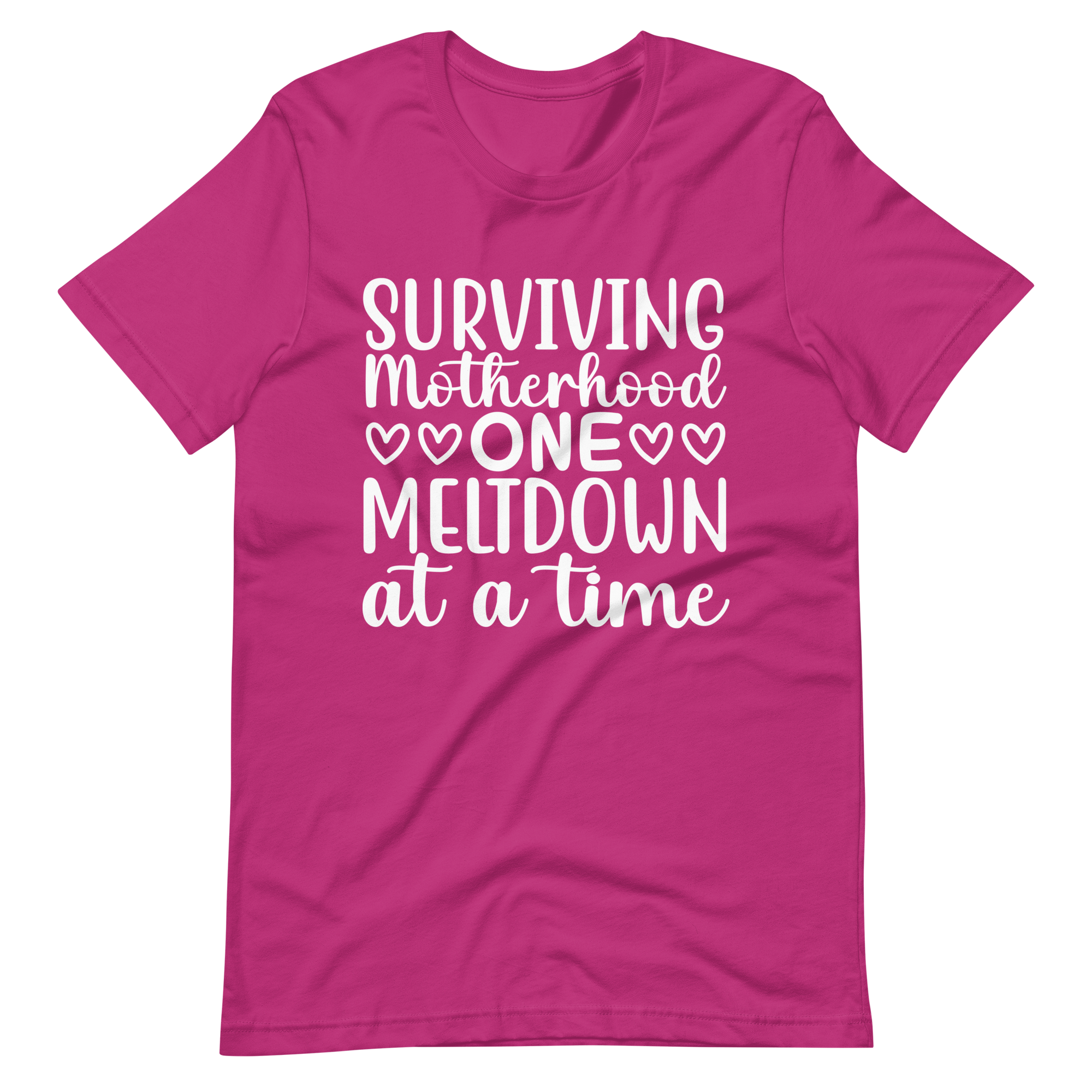 Surviving Motherhood One Meltdown At A Time Unisex t-shirt