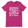 Surviving Motherhood One Meltdown At A Time Unisex t-shirt