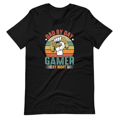 Dad By Day Gamer By Night Unisex t-shirt