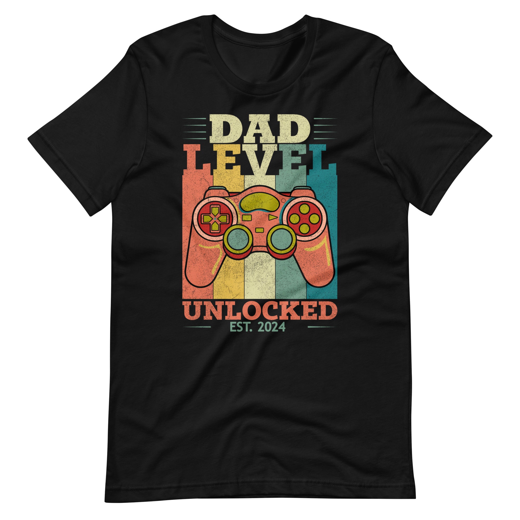 Dad Level Unlocked EST. 2024 Unisex t-shirt