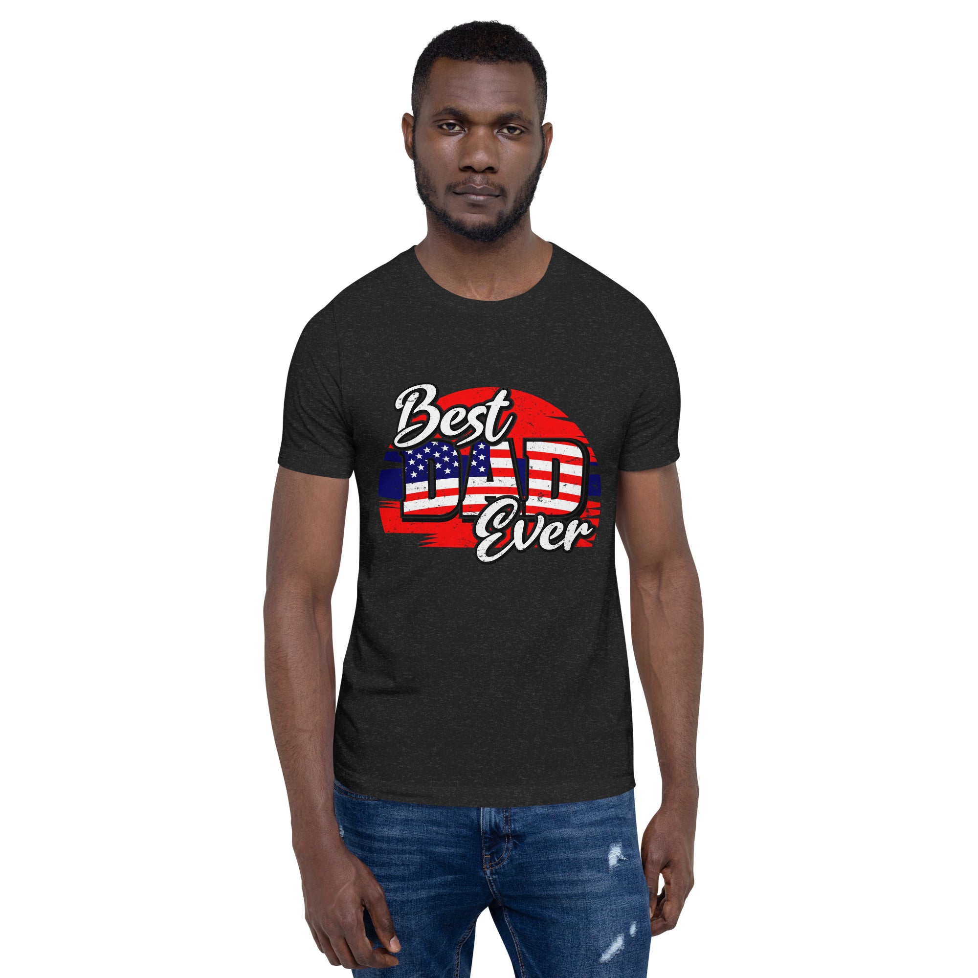 Best Dad Ever American Flag Unisex t-shirt