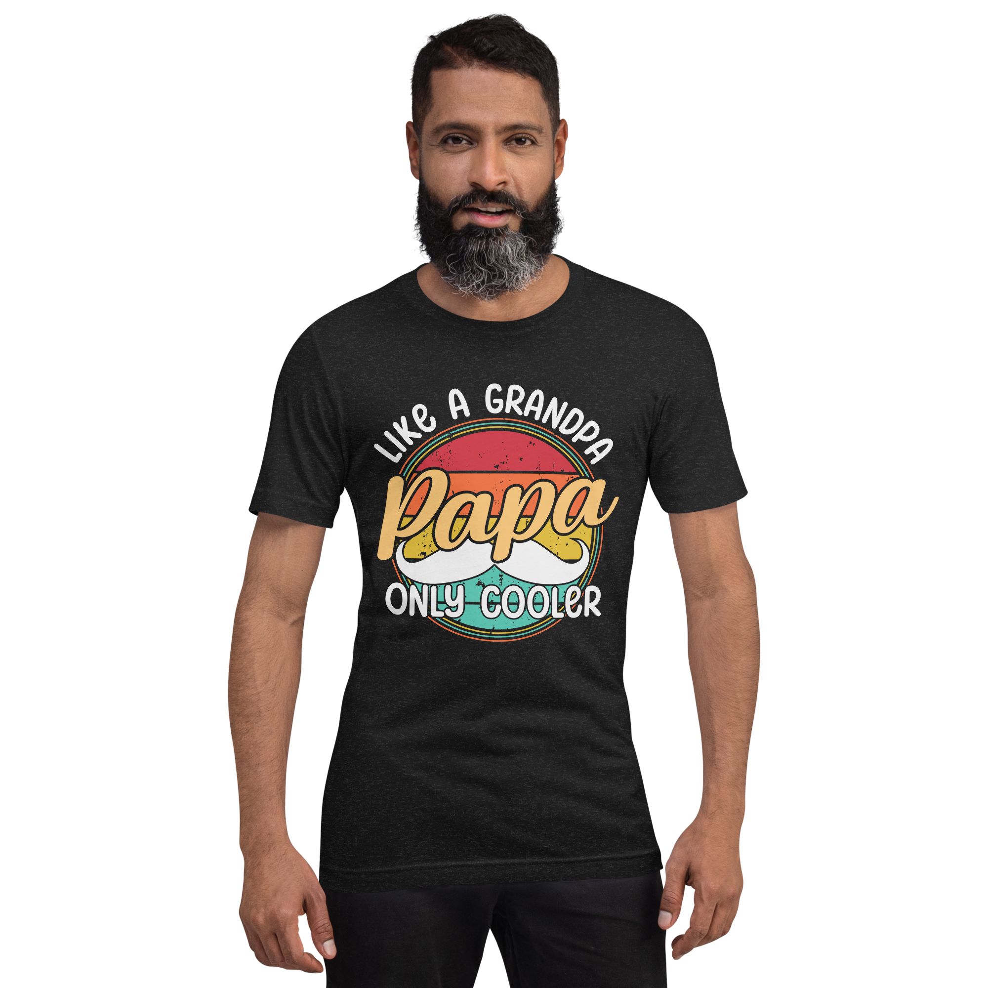 Papa Like A Grandpa Only Cooler Unisex t-shirt