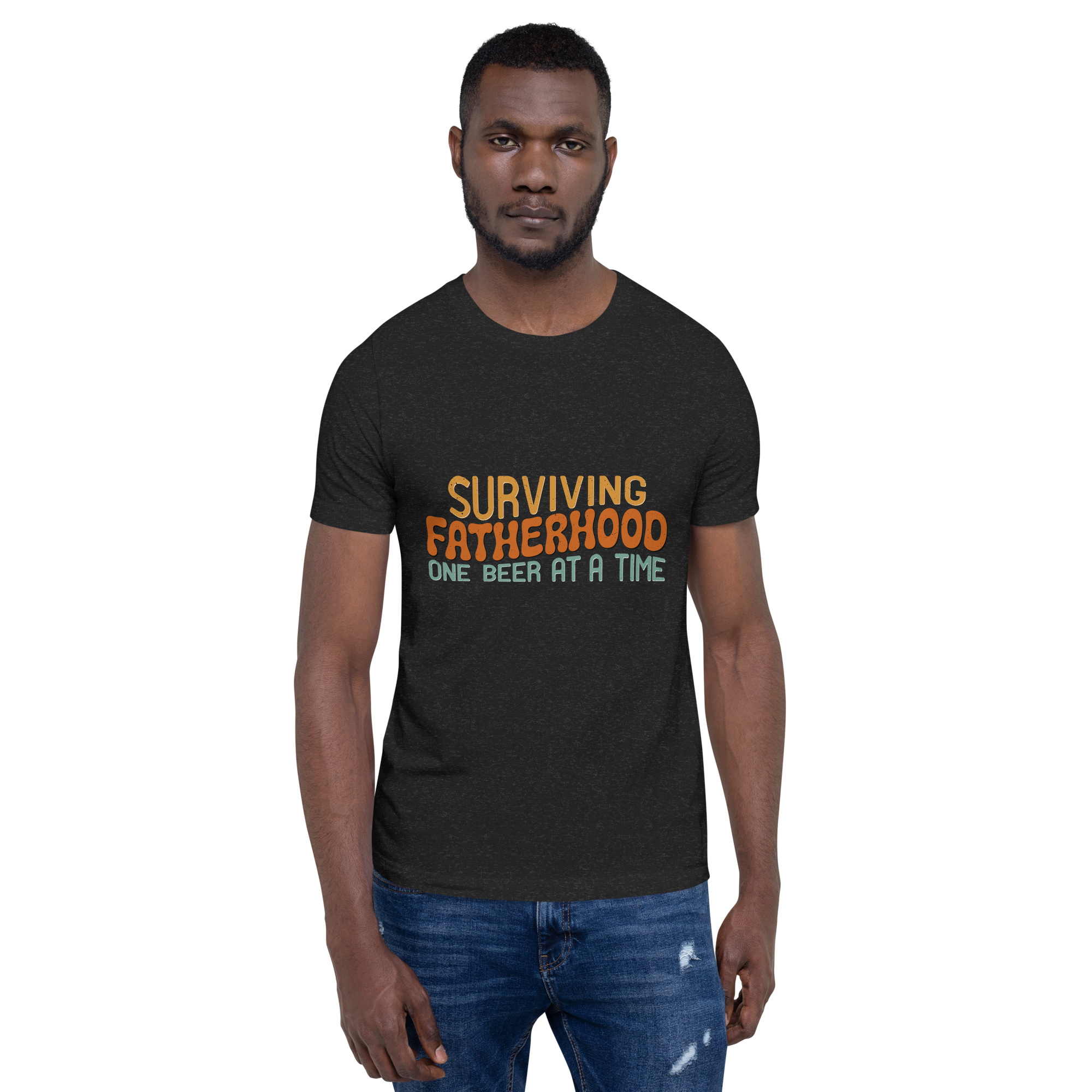 Surviving Fatherhood One Beer At A Time Unisex t-shirt