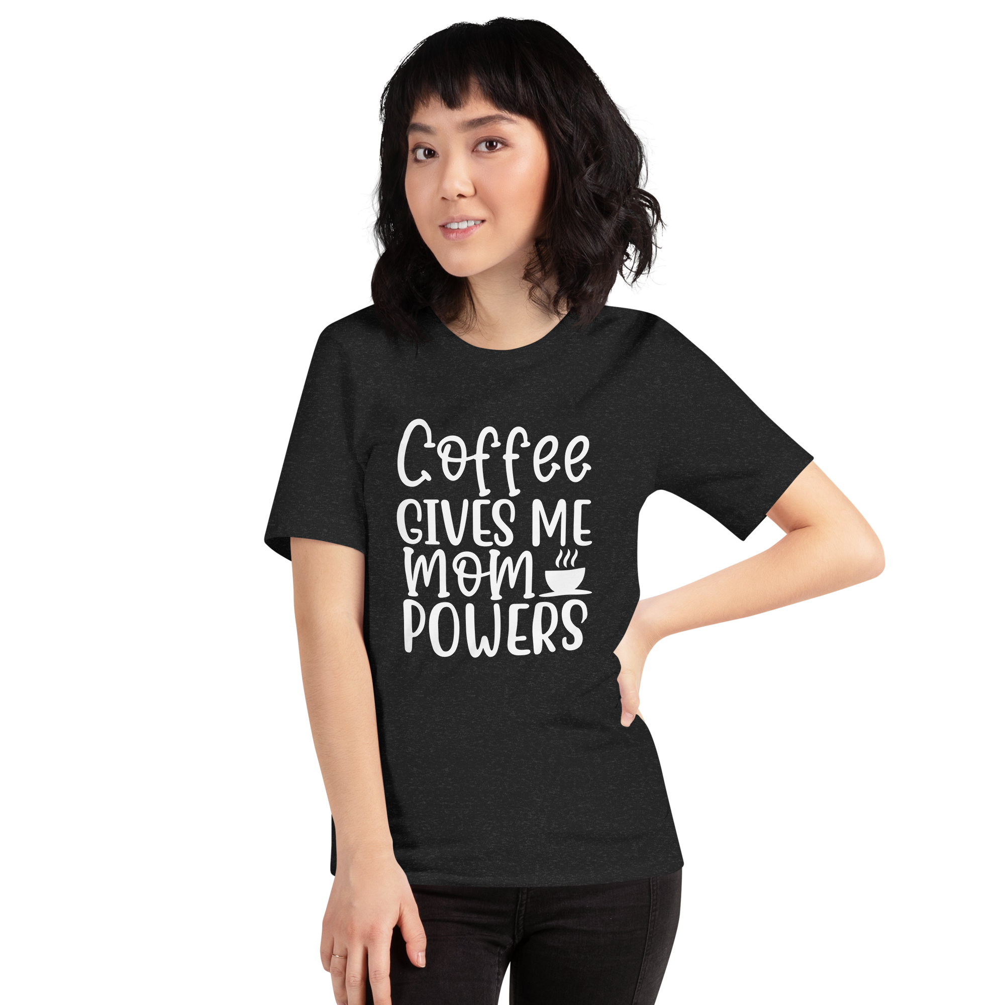 Coffee Gives Me Mom Powers Unisex t-shirt