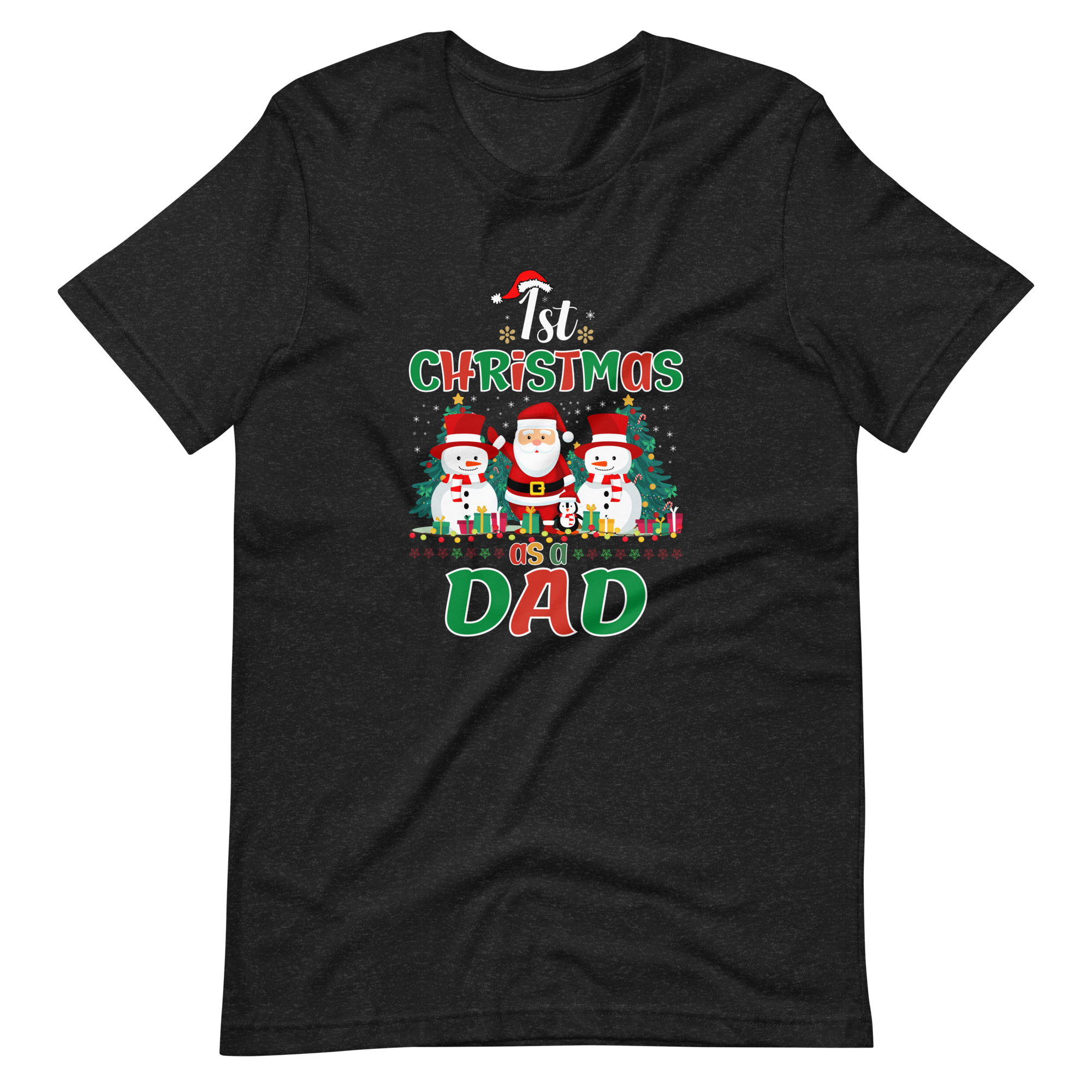 1st Christmas As A Dad Unisex t-shirt