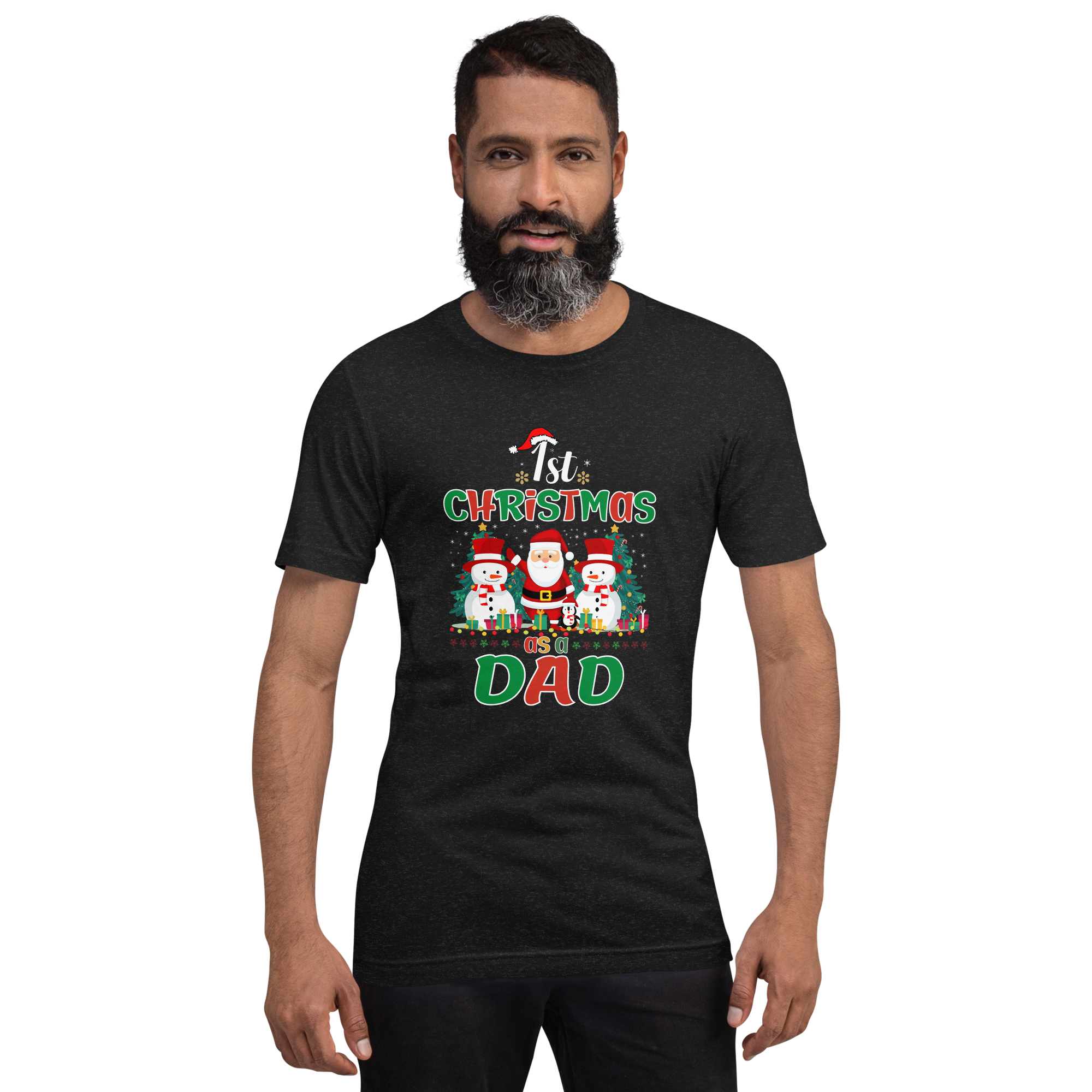 1st Christmas As A Dad Unisex t-shirt