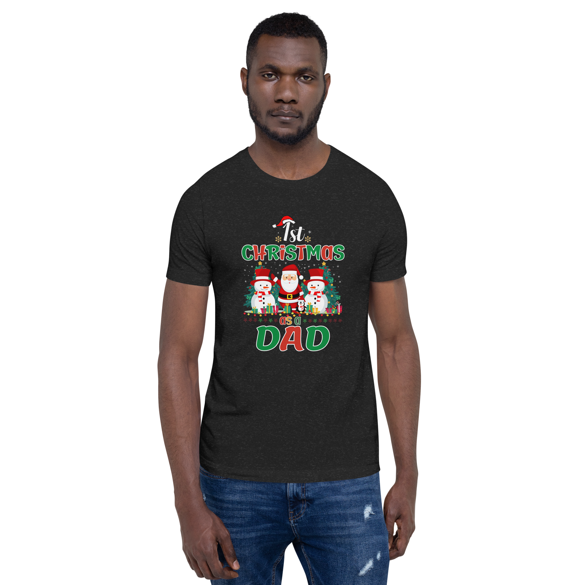 1st Christmas As A Dad Unisex t-shirt