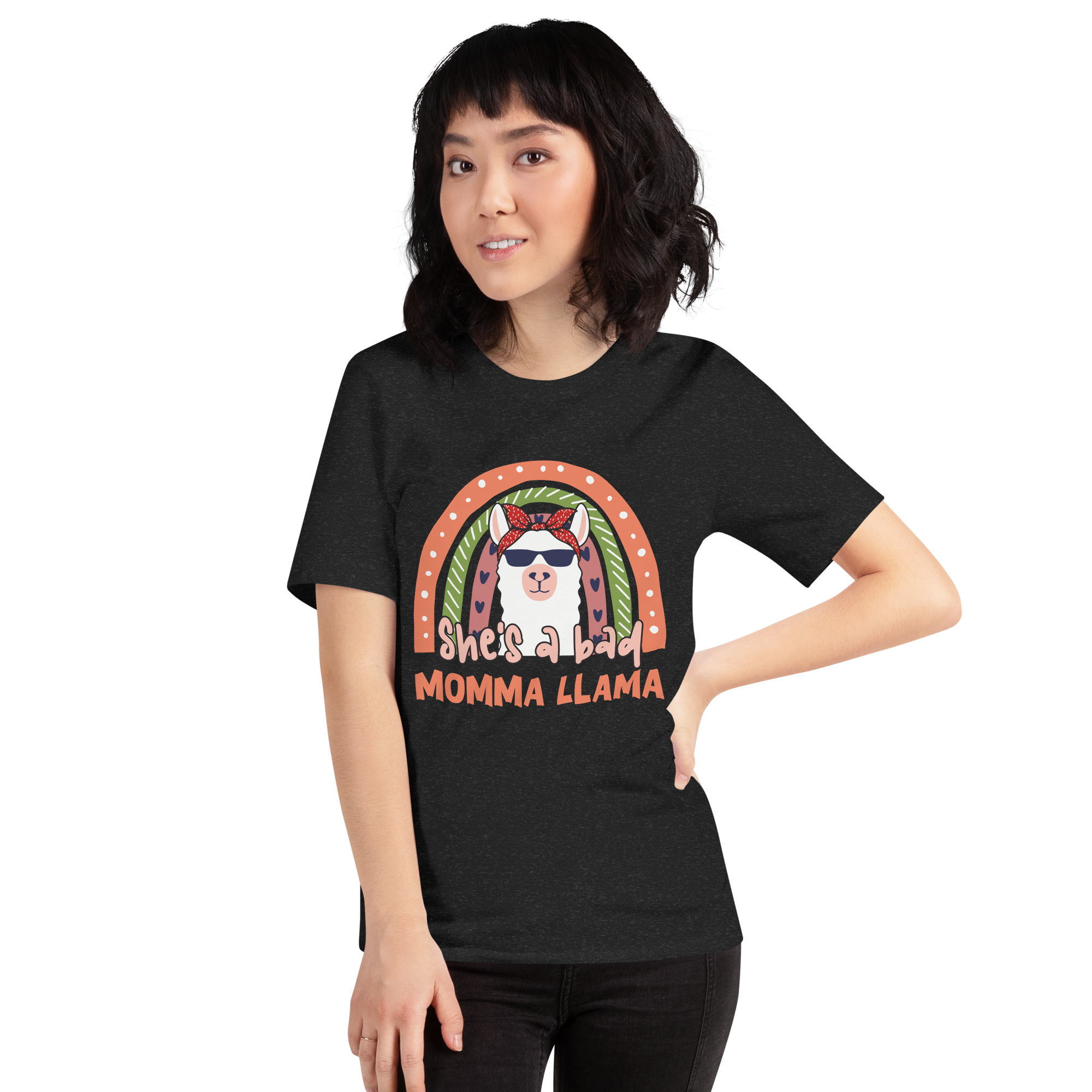 She's A Bad Momma Llama Unisex t-shirt