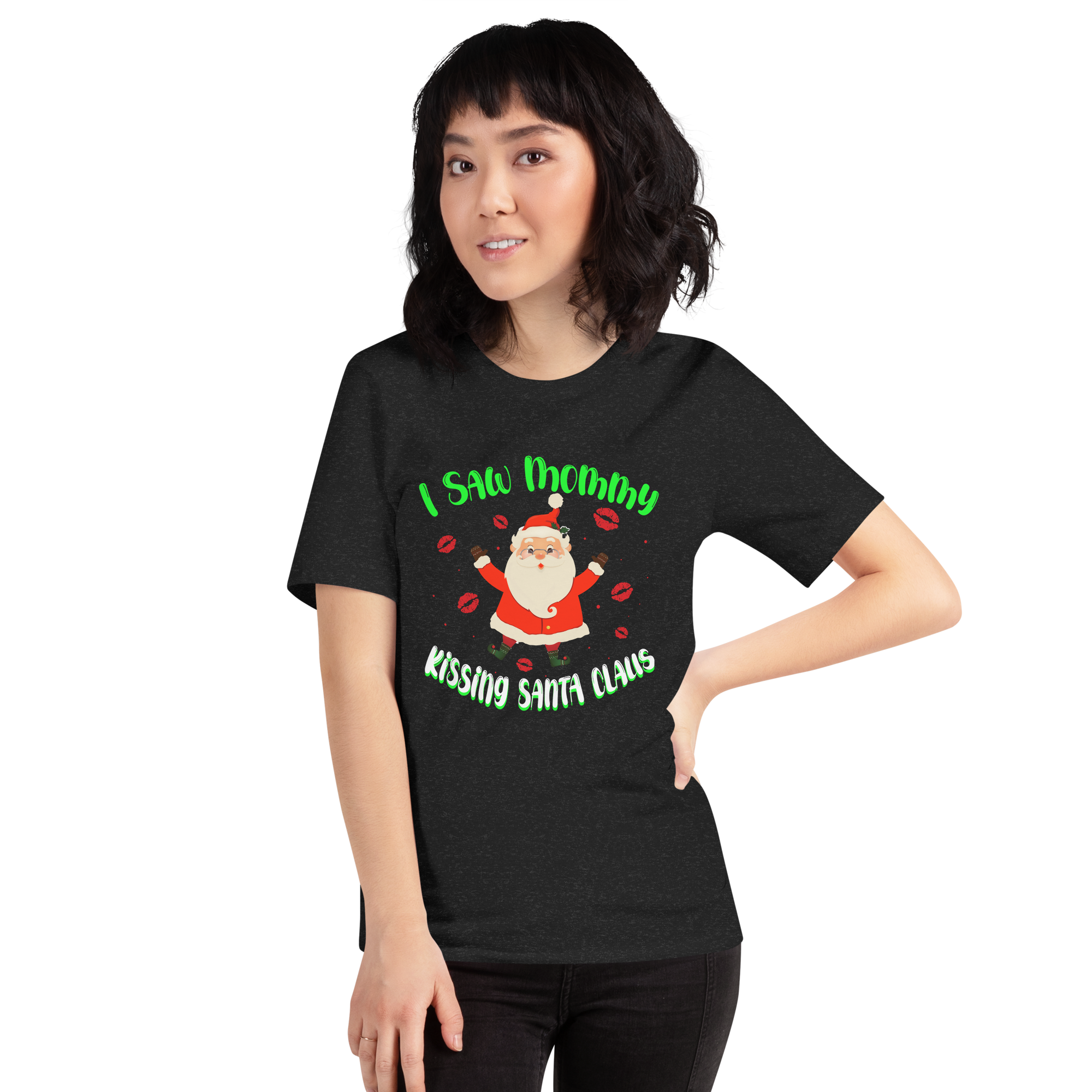 I Saw Mommy Kissing Santa Claus Unisex t-shirt