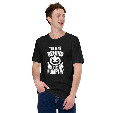 The Man Behind The Pumpkin Unisex t-shirt