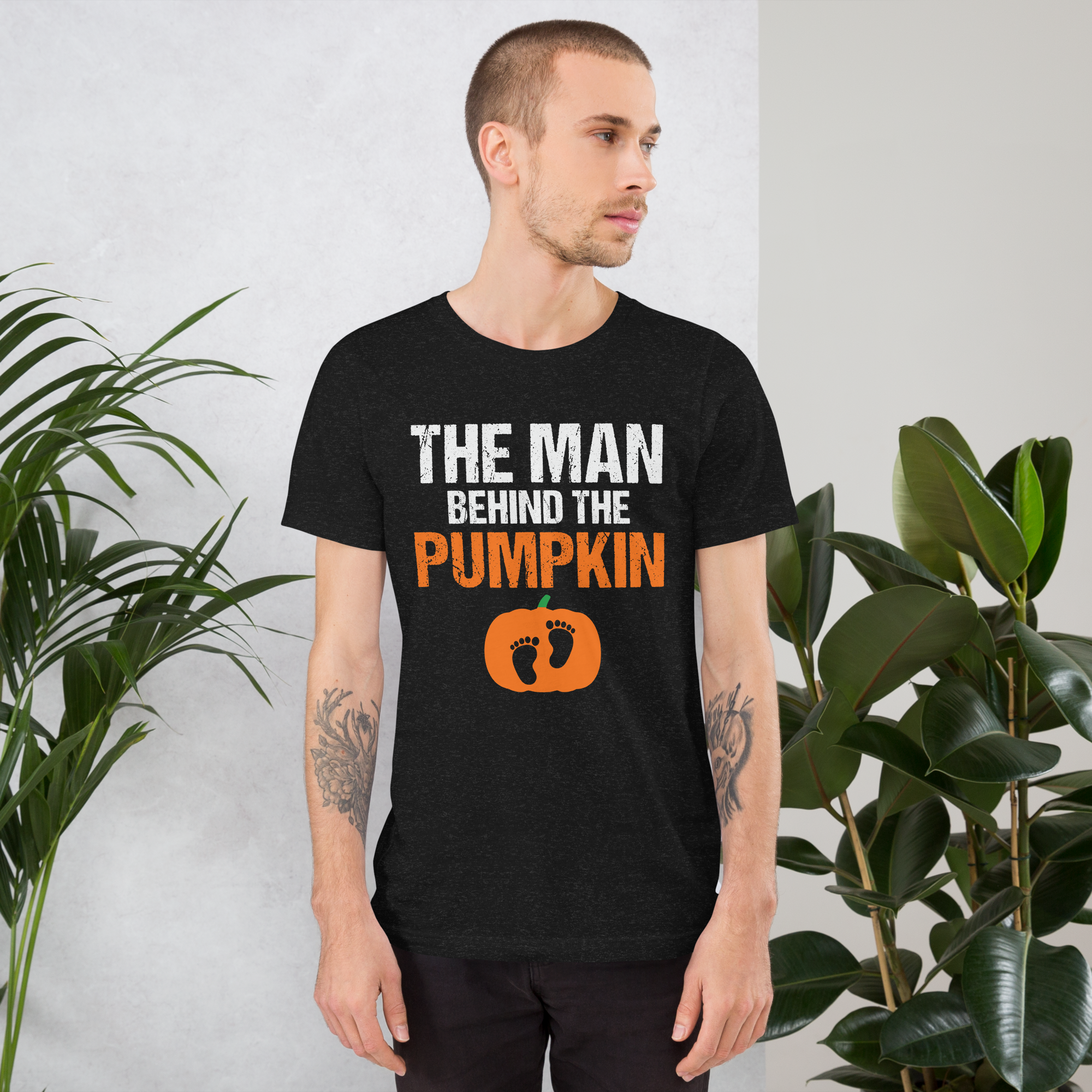 The Man Behind The Pumpkin Unisex t-shirt