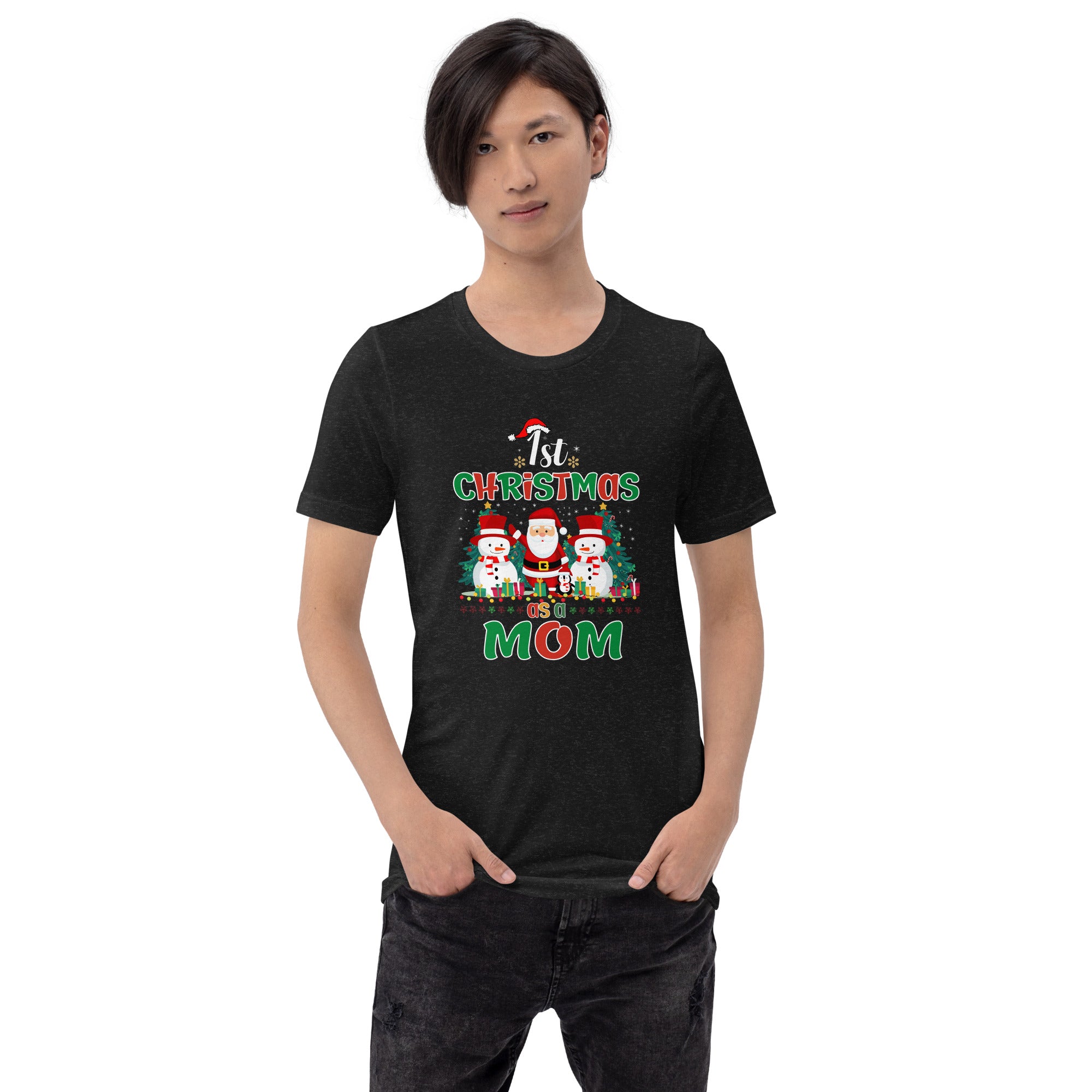 1st Christmas As A Mom Unisex t-shirt