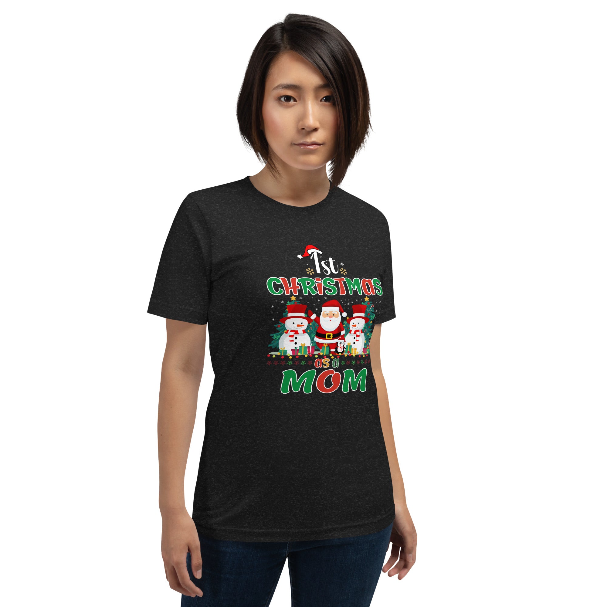 1st Christmas As A Mom Unisex t-shirt