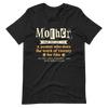 Mother: A Person Who Does The Work Of Twenty For Free Unisex t-shirt