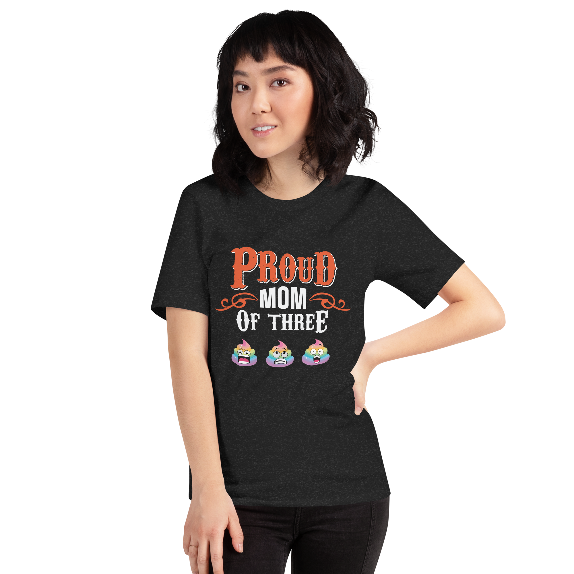 Proud Mom Of Three Unisex t-shirt