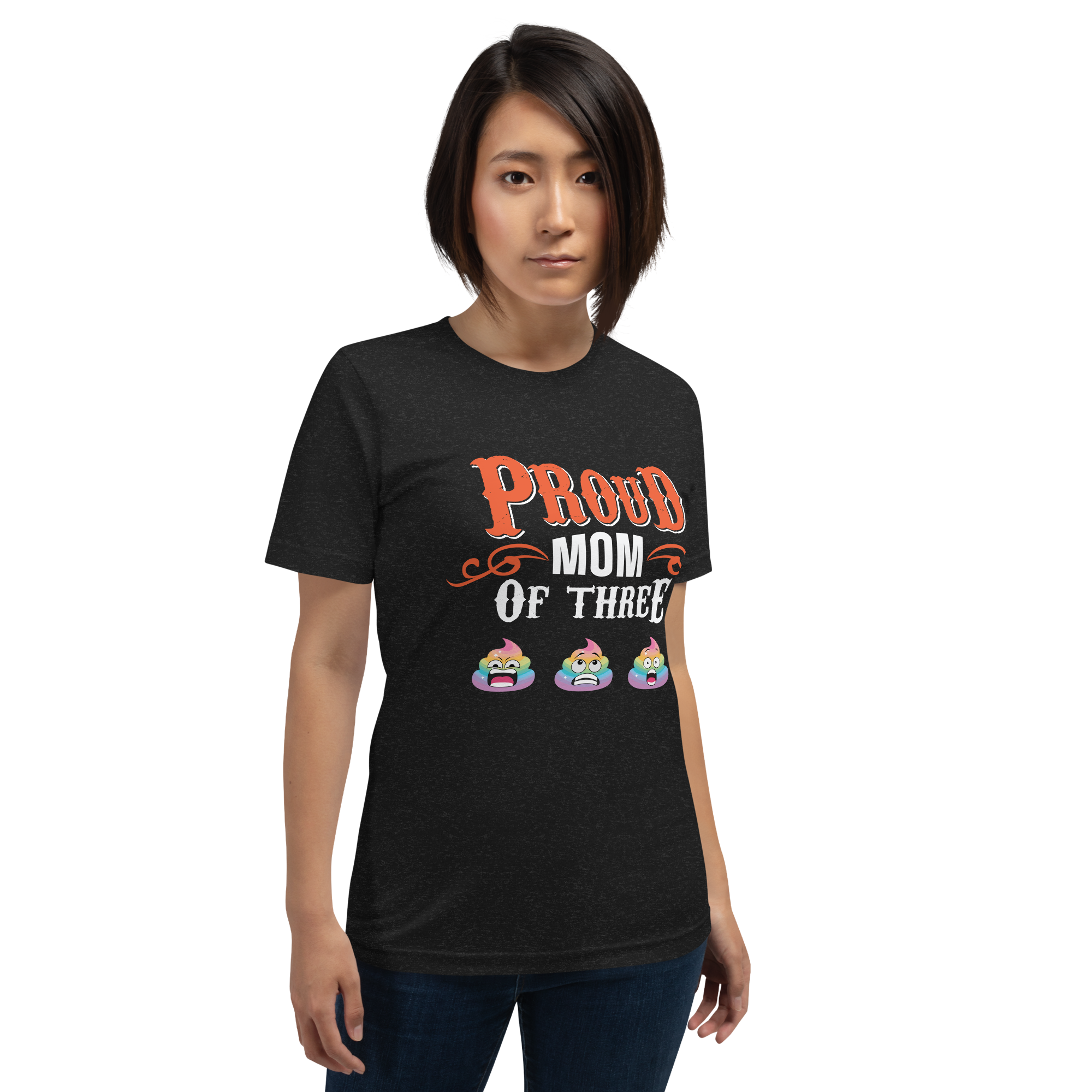 Proud Mom Of Three Unisex t-shirt