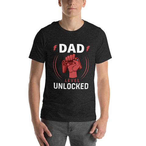 Dad Level Unlocked Unisex t-shirt