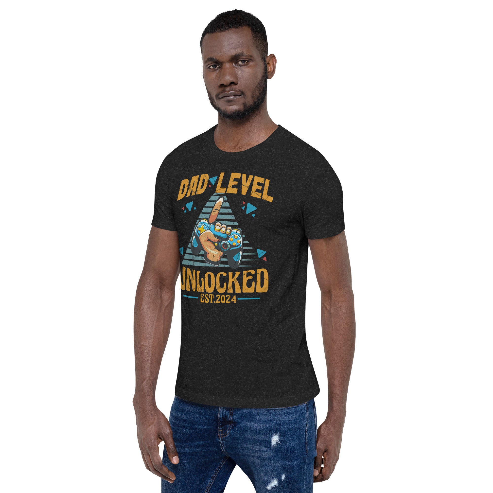 Dad Level Unlocked Est. 2024 Unisex t-shirt