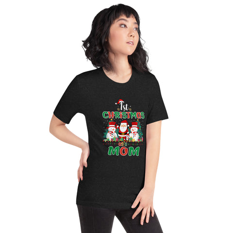 1st Christmas As A Mom Unisex t-shirt