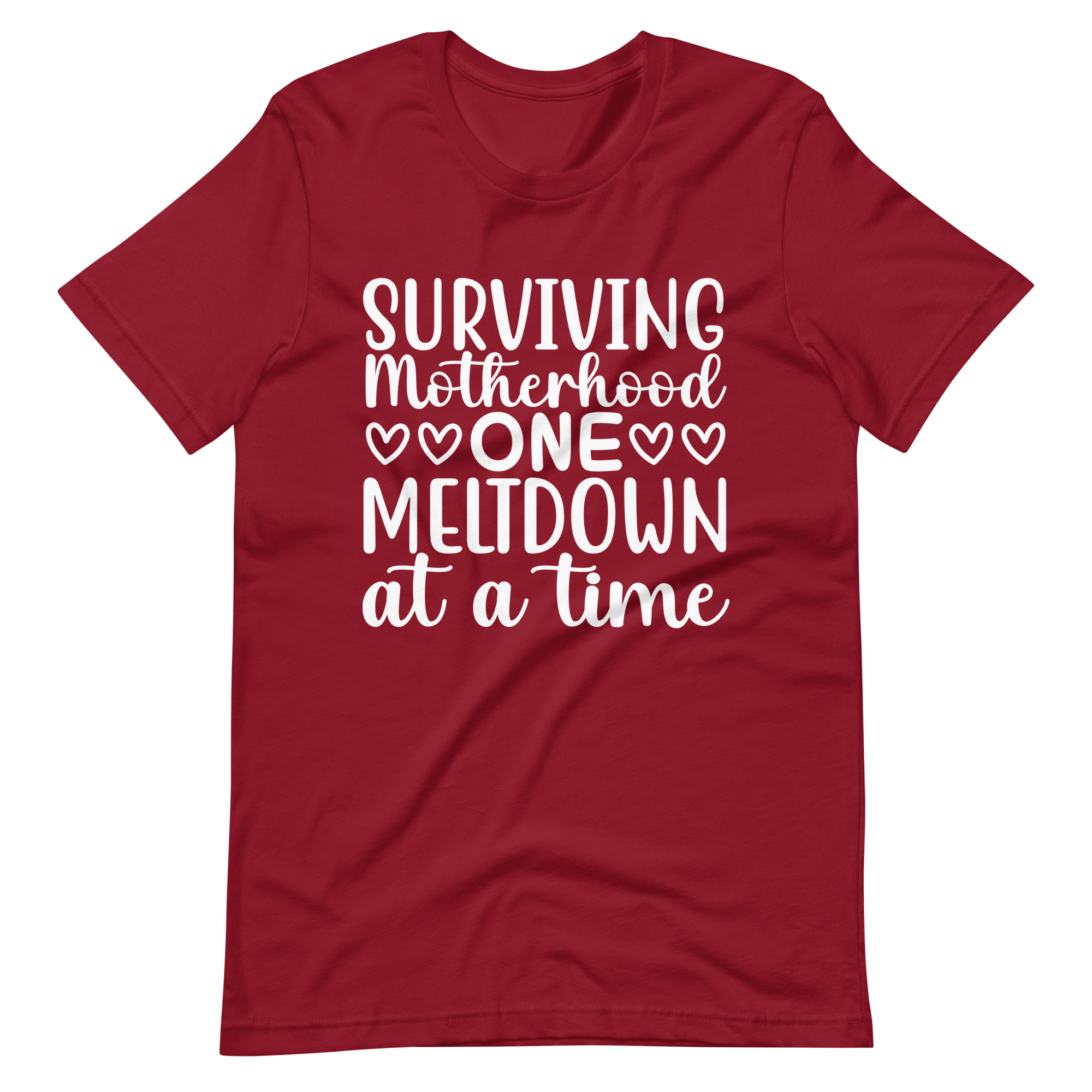 Surviving Motherhood One Meltdown At A Time Unisex t-shirt