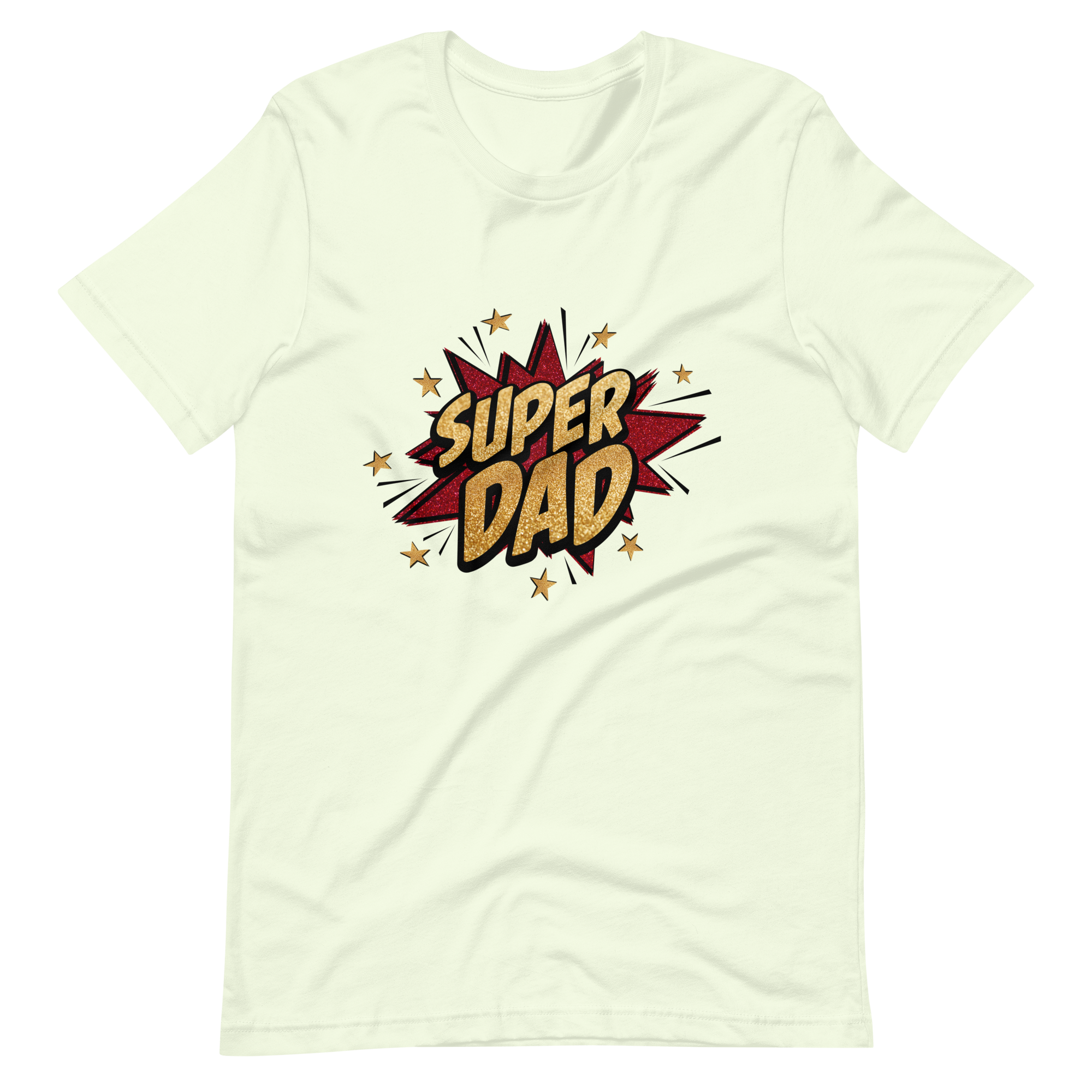 Super Dad Glitter Leopard Star Unisex t-shirt