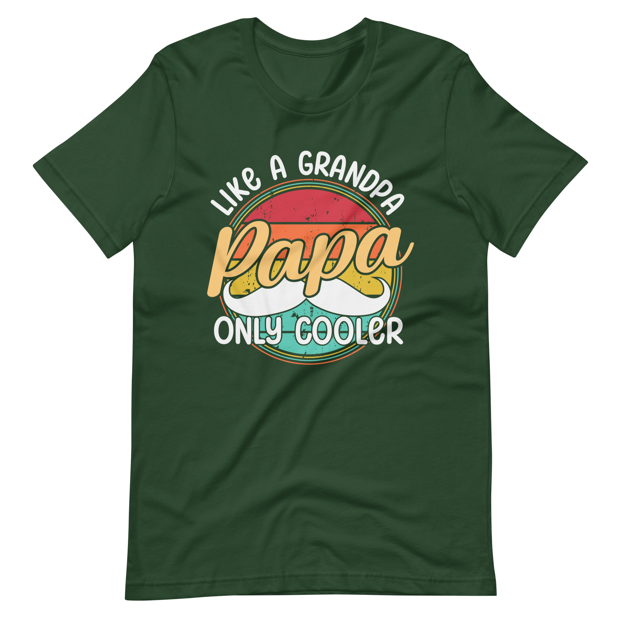 Papa Like A Grandpa Only Cooler Unisex t-shirt