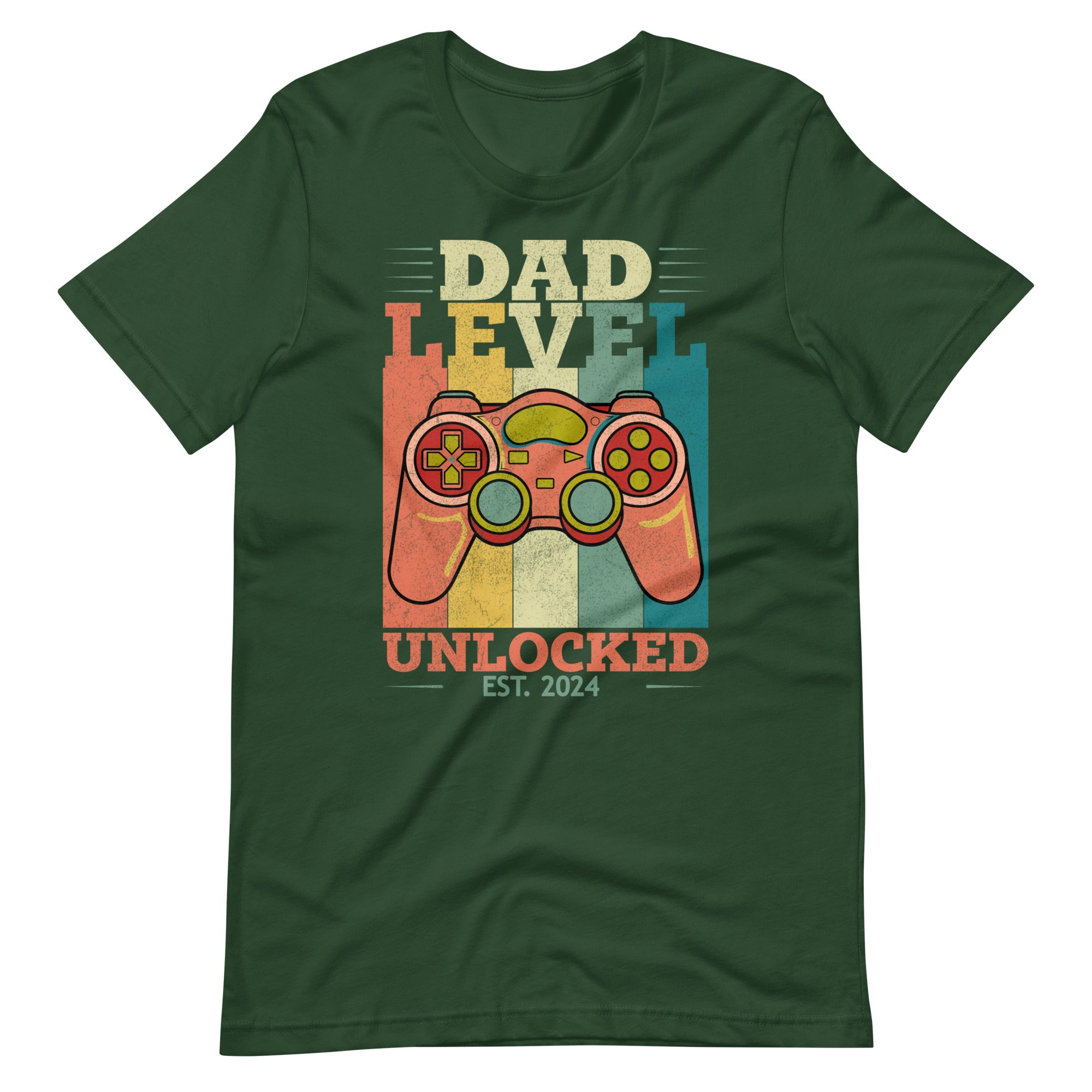 Dad Level Unlocked EST. 2024 Unisex t-shirt