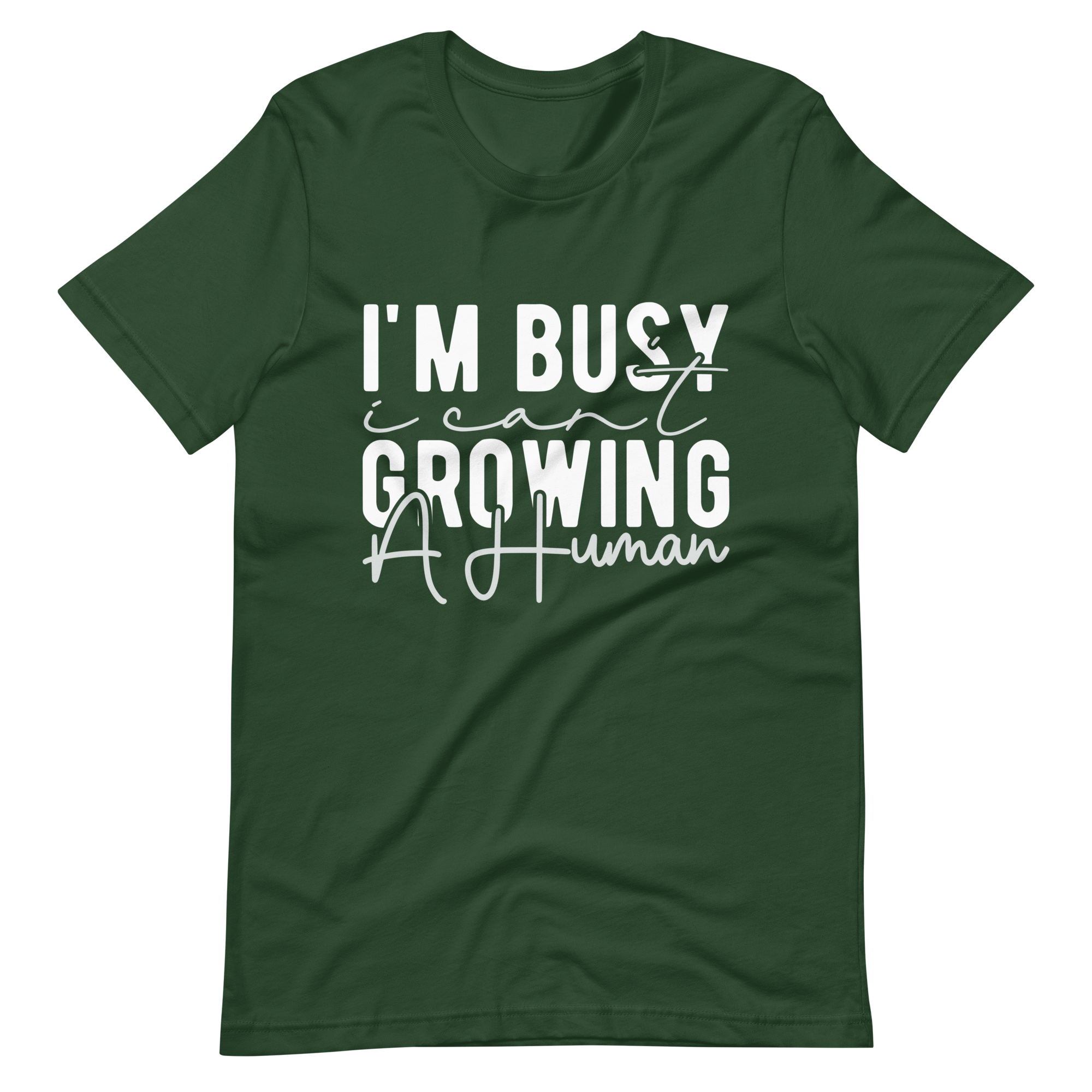 I Can't I'm Busy Growing A Human Unisex t-shirt