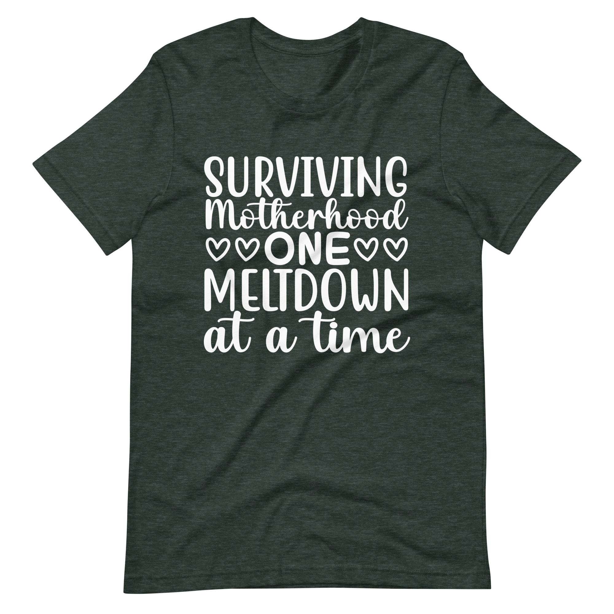 Surviving Motherhood One Meltdown At A Time Unisex t-shirt