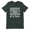 Surviving Motherhood One Meltdown At A Time Unisex t-shirt