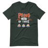 Proud Mom Of Three Unisex t-shirt