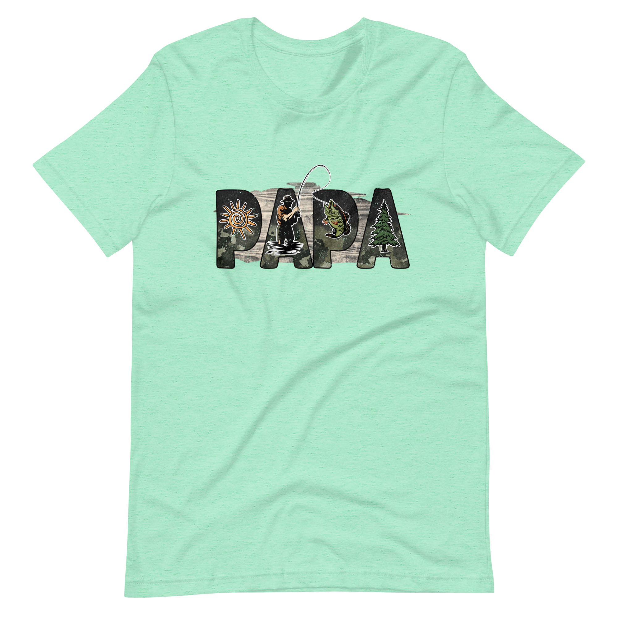 Papa Fishing Dad Unisex t-shirt