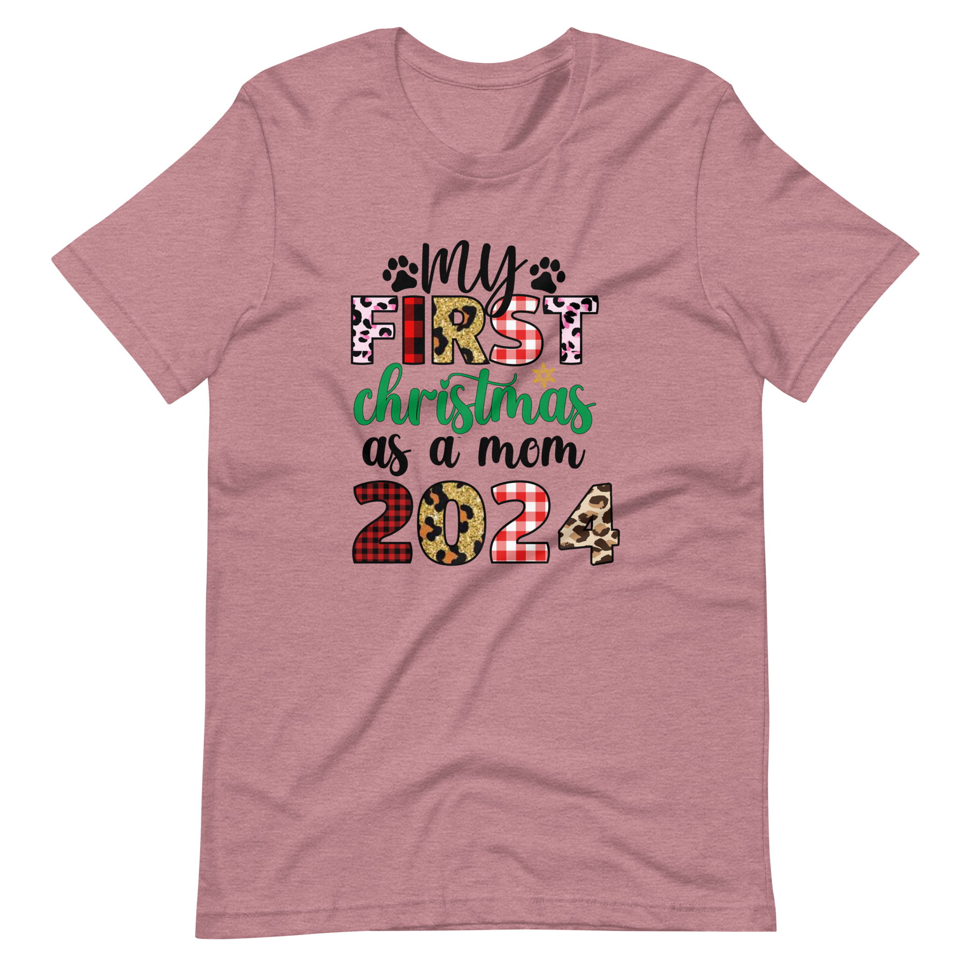 My First Christmas As A mom 2024 Unisex t-shirt