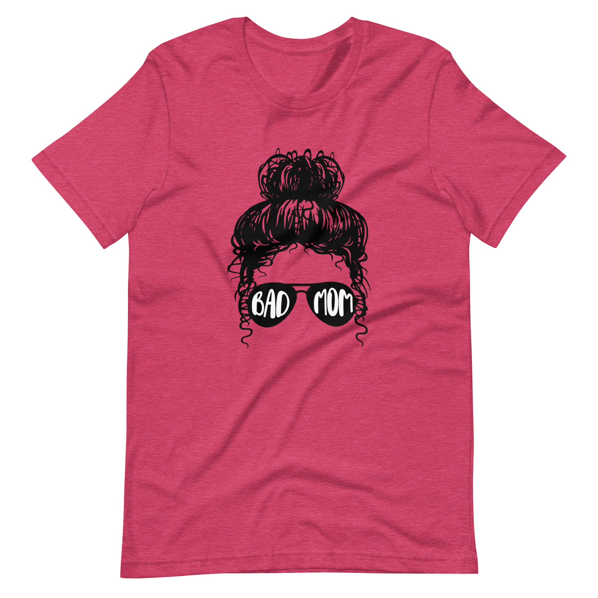 Bad Mom Messy Bun Unisex t-shirt