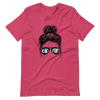 Bad Mom Messy Bun Unisex t-shirt