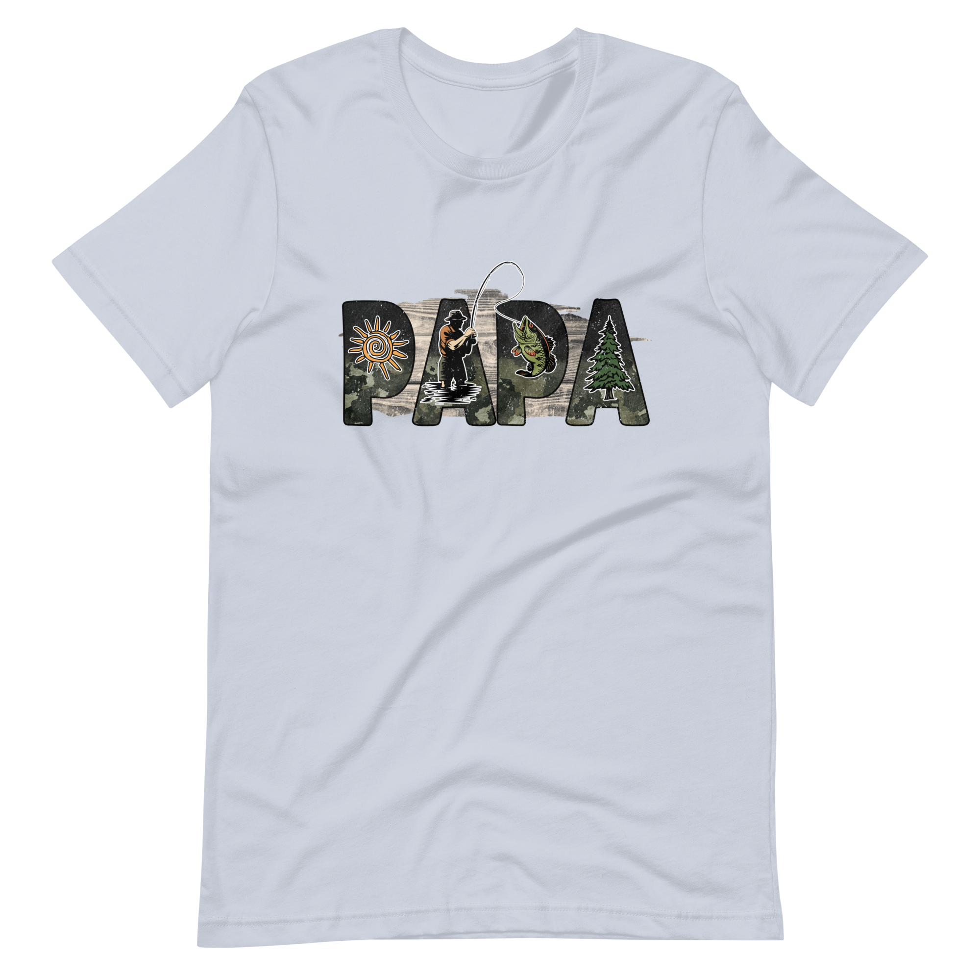 Papa Fishing Dad Unisex t-shirt