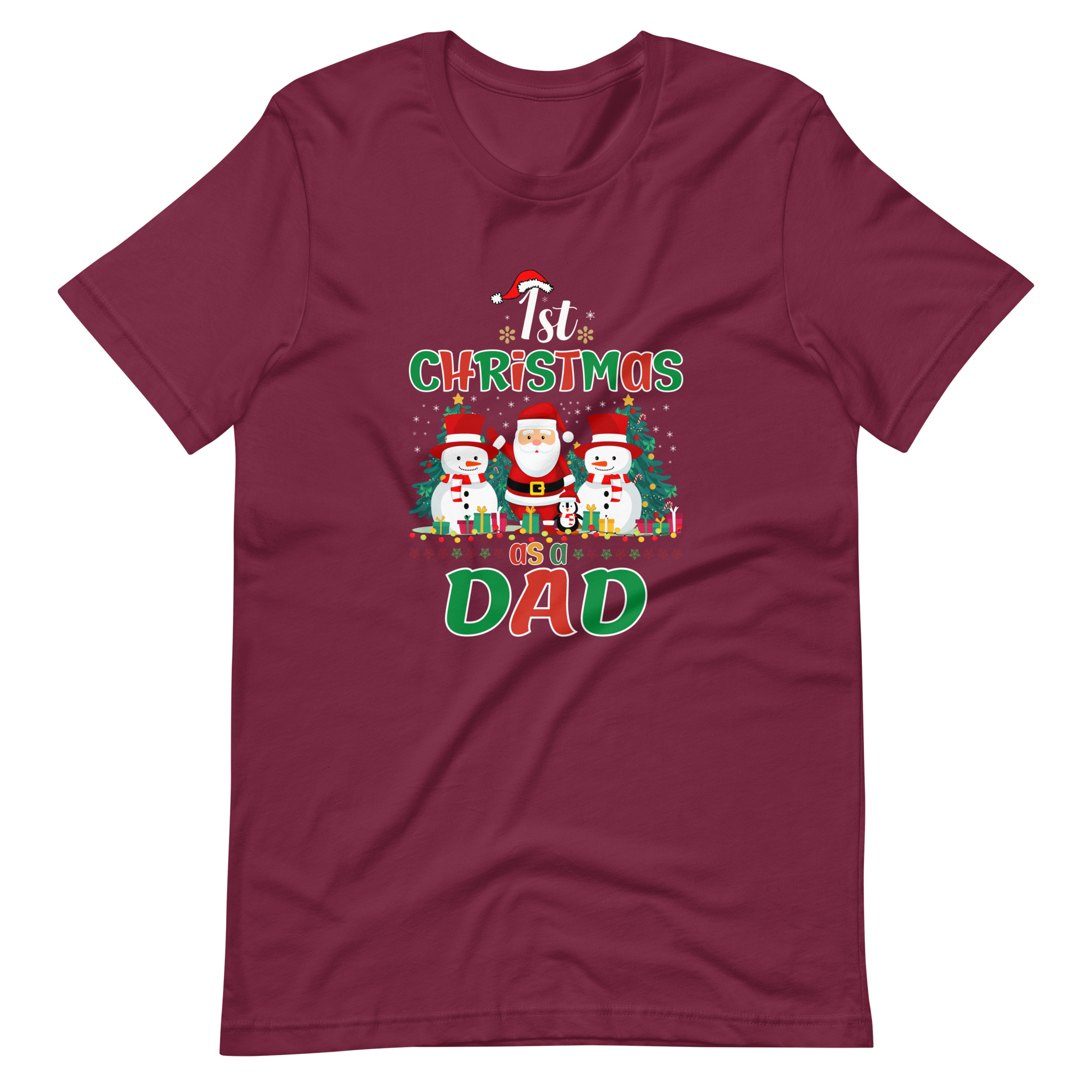 1st Christmas As A Dad Unisex t-shirt