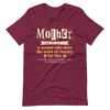 Mother: A Person Who Does The Work Of Twenty For Free Unisex t-shirt