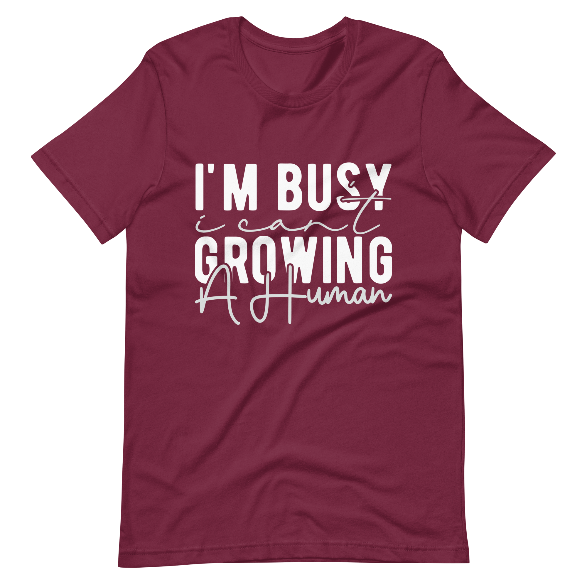 I Can't I'm Busy Growing A Human Unisex t-shirt