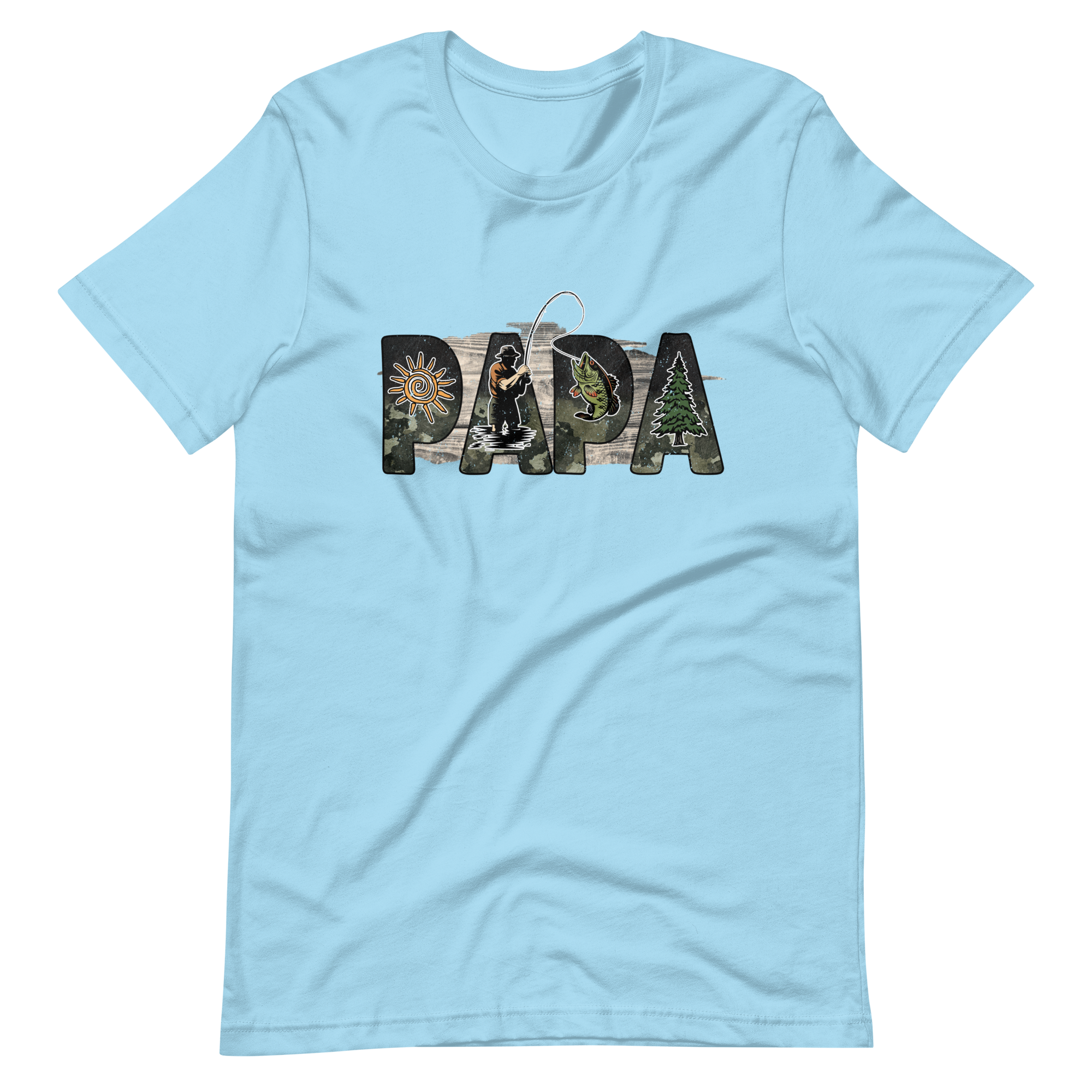 Papa Fishing Dad Unisex t-shirt