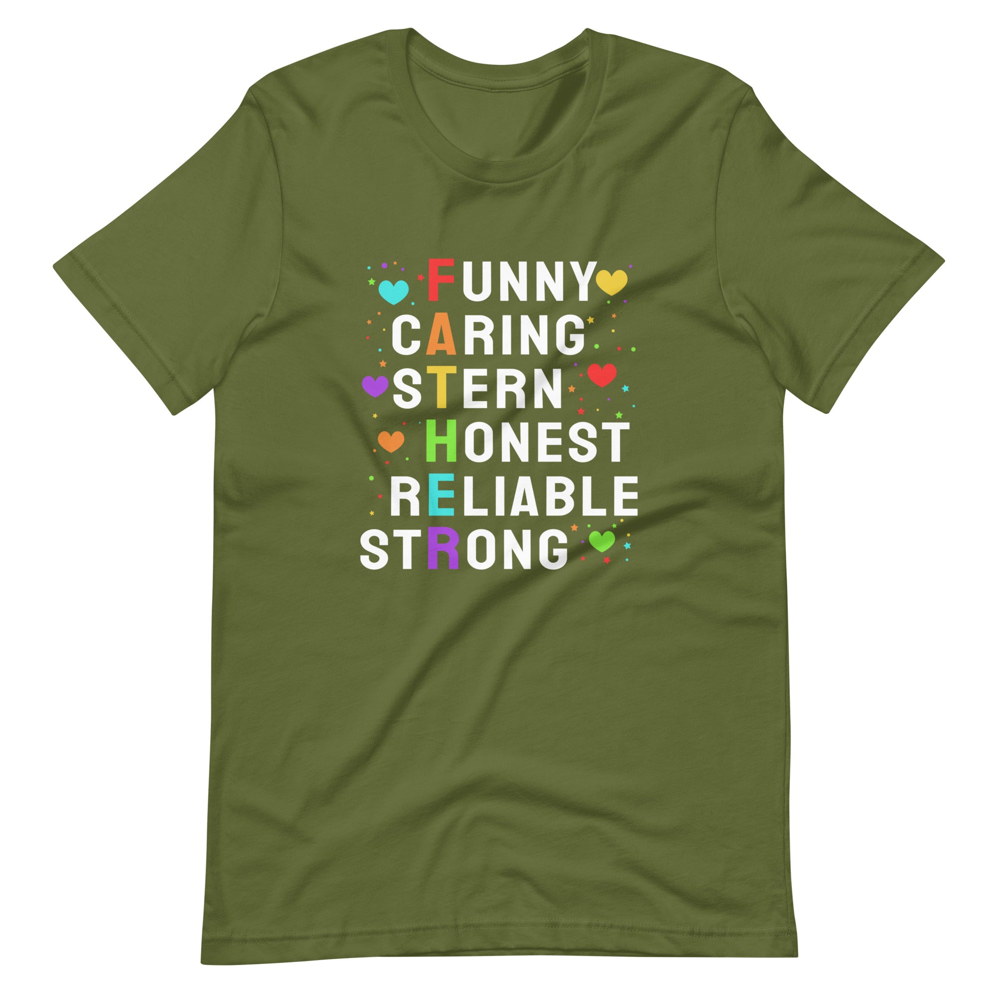 "Funny Caring Stern Honest Reliable" Unisex t-shirt