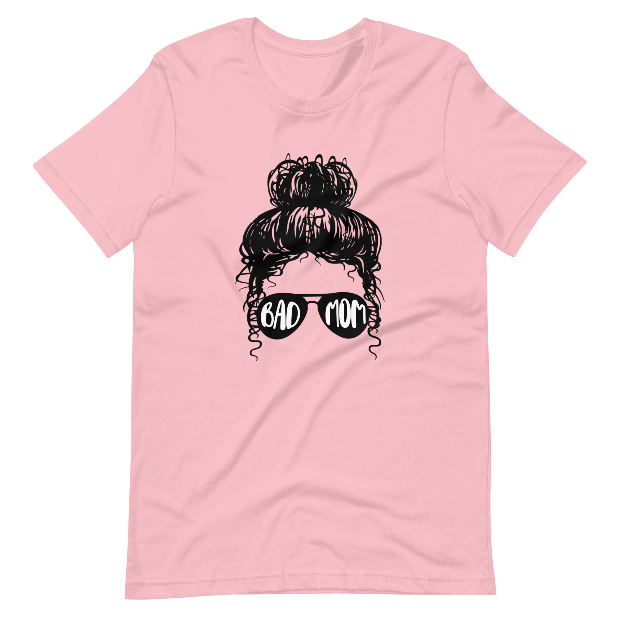 Bad Mom Messy Bun Unisex t-shirt