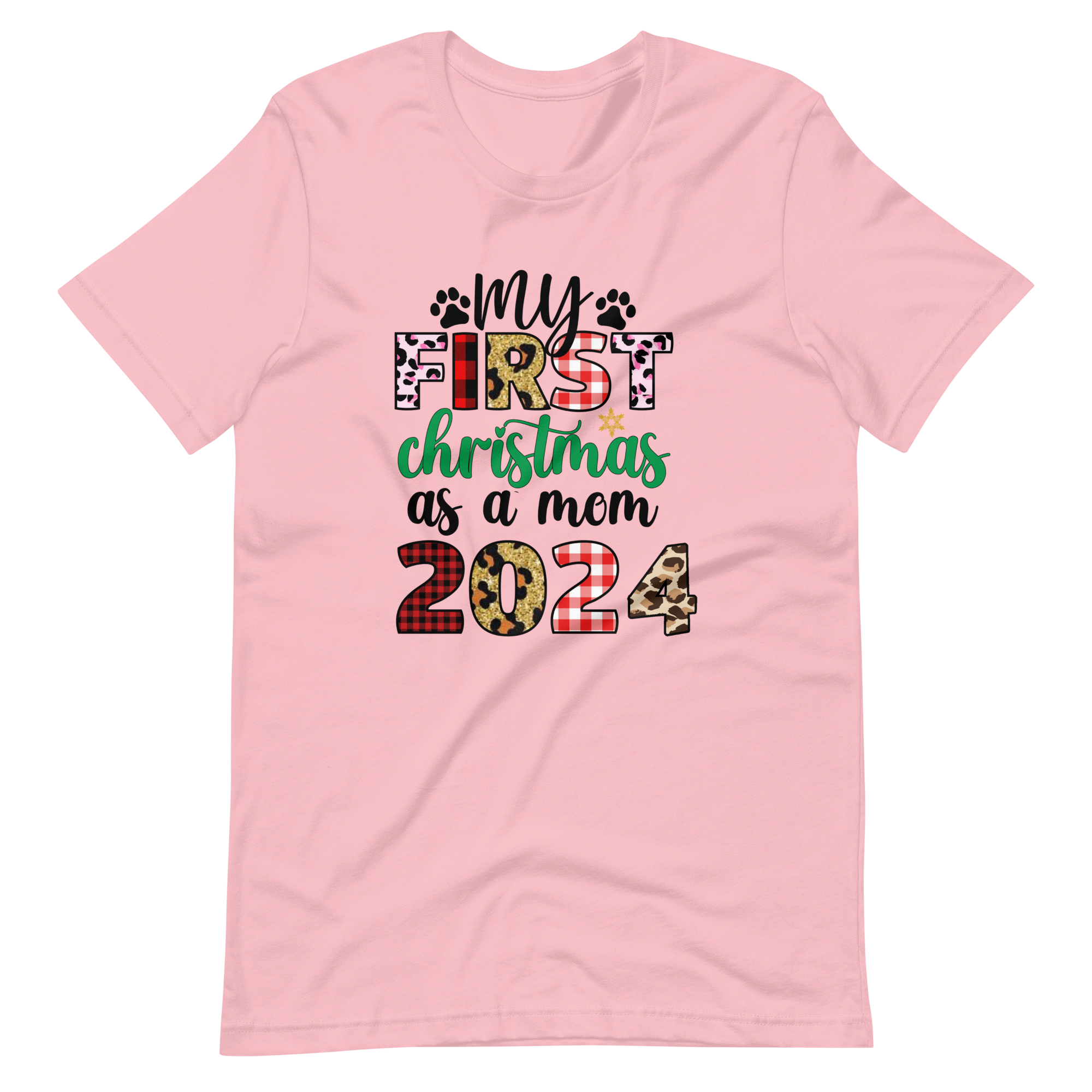 My First Christmas As A mom 2024 Unisex t-shirt