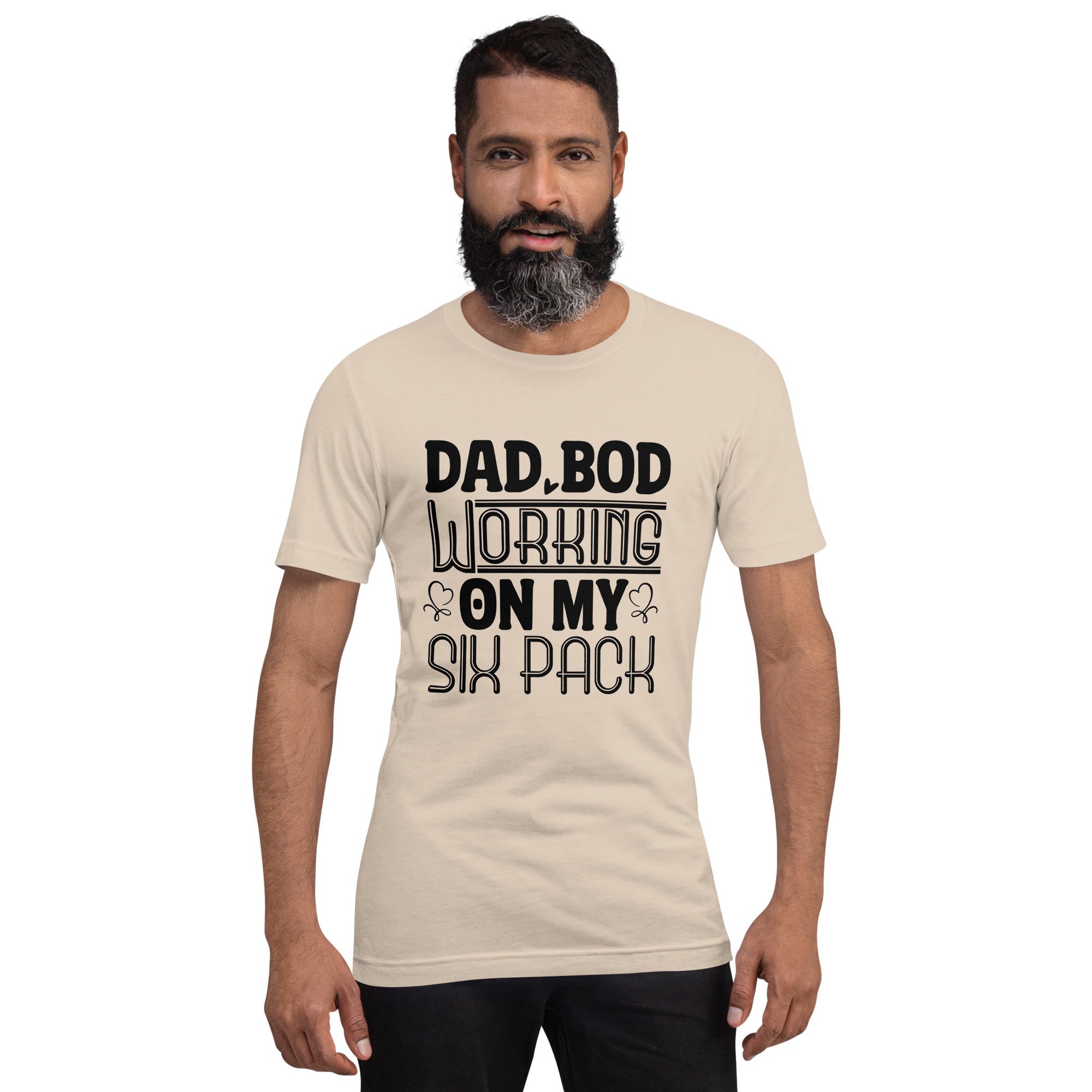 Dad Bod Working On My Six Pack Unisex t-shirt