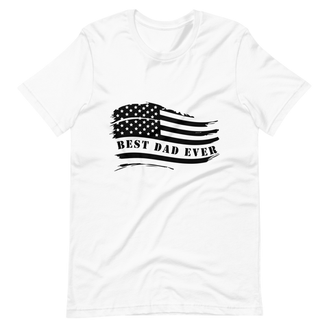 Best Dad Ever American Flag Unisex t-shirt