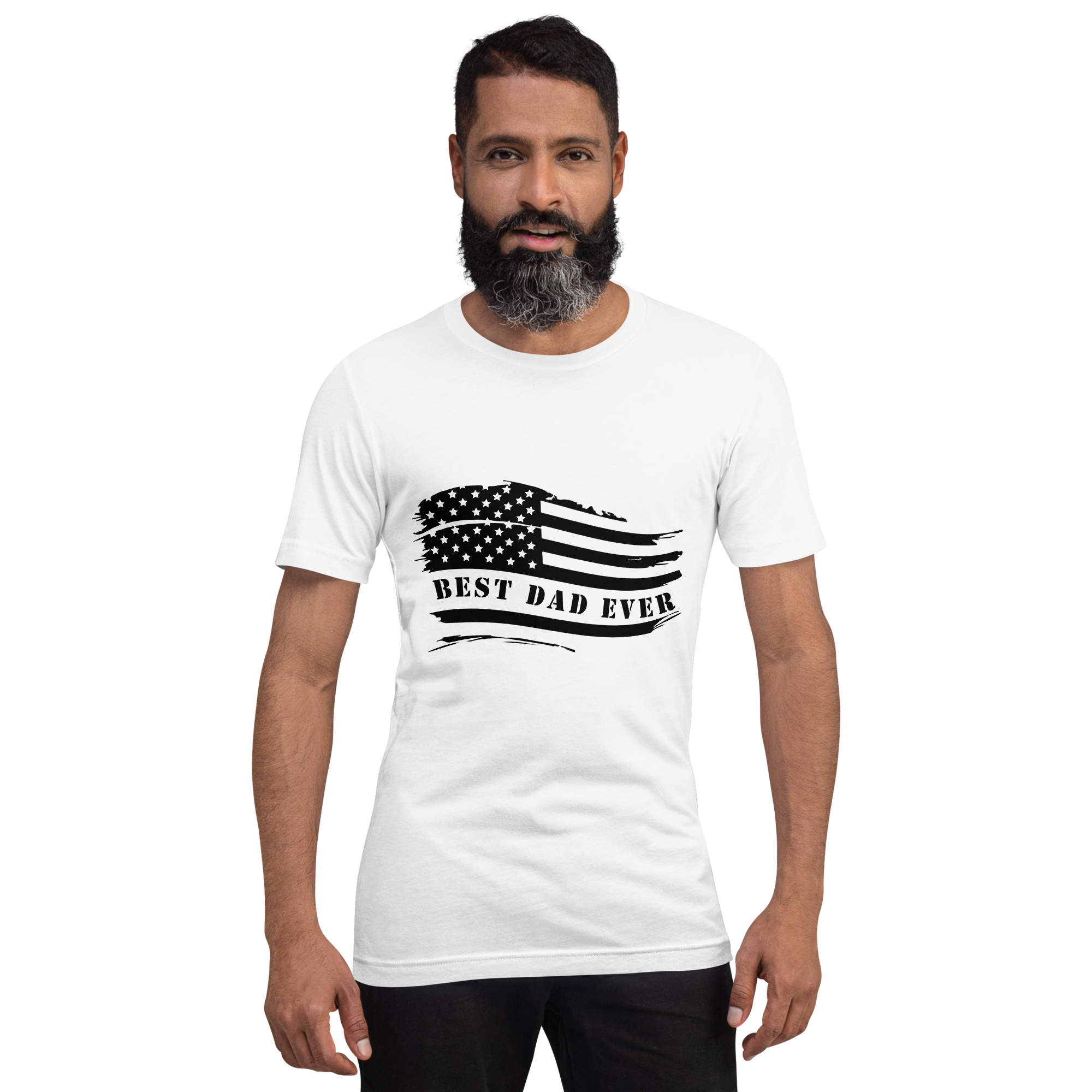 Best Dad Ever American Flag Unisex t-shirt